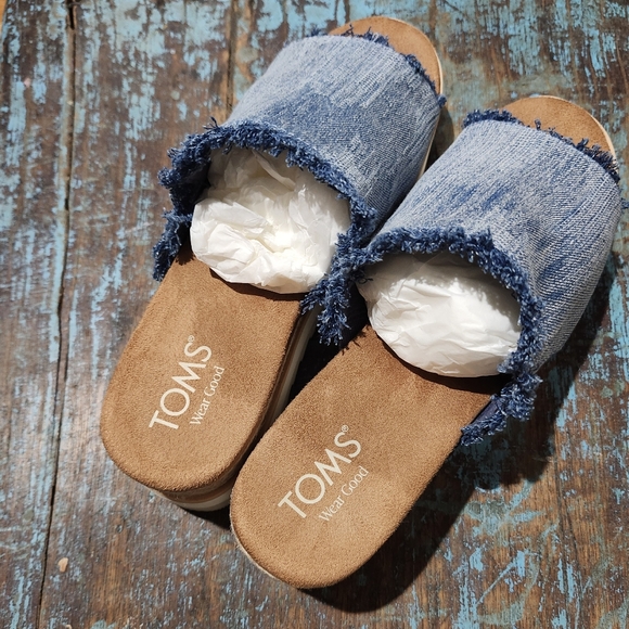 Toms Denim Diana Platform - Picture 2 of 2